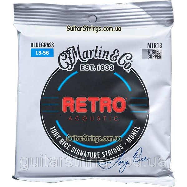 Струны Martin MTR13 Retro Monel Nickel-Copper Alloy Bluegrass Tony Rice 13-56