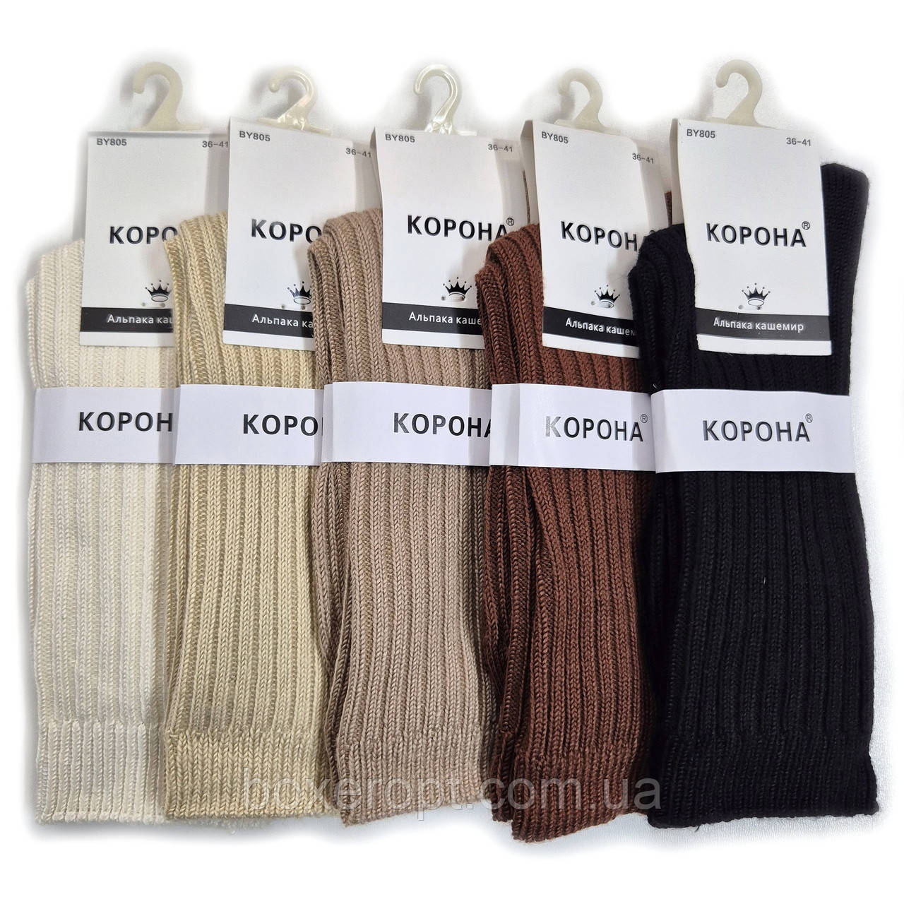 Жіночі кашемірові шкарпетки Корона - 47.00 грн./пара (альпака, BY805-6)