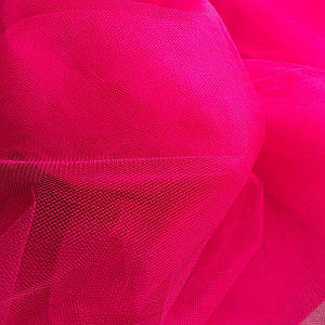 040-Фатин м'який (середньої жорсткості) ширина 3м. МАЛИНОВИЙ