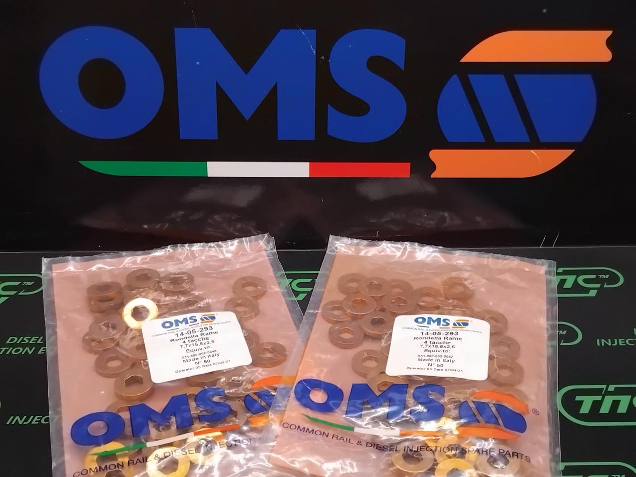 Шайба мідна форсунки термозахисна 14-05-293 (7.7X15.5X2.5) OMS (X11-800-002-004Z), фото 1