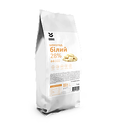 Шоколад білий 28% COOKIT, кубики, 1 кг