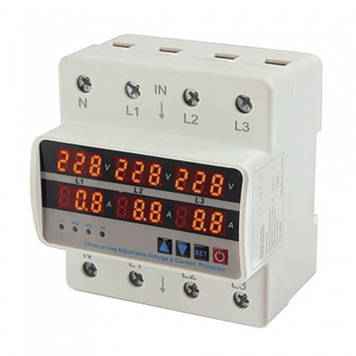 Реле напруги та струму модульне трифазне RD35VA-3 100А