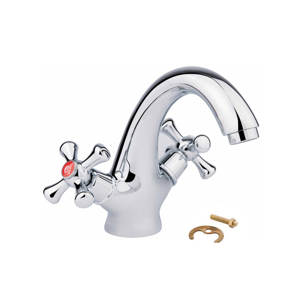 Змішувач для раковини вентильний на гайці WAL LEO1-D427