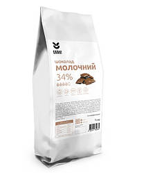 Шоколад молочний 34%, кубики, 1 кг COOKIT
