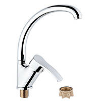 Класичний поворотний Змішувач для кухні на гайці WAL SPA7-B279