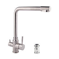 Сучасний кухонний змішувач з високим зливом на гайці WAL GES7-F116