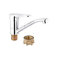 Змішувач для ванної раковини з керамічним картриджем на гайці WAL BOU1-X146