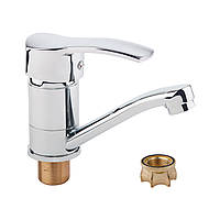 Змішувач для раковини з латунним корпусом одноважільний на гайці WAL SPA1-X279