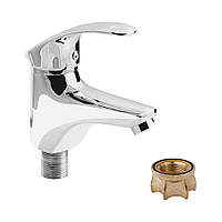 Сучасний змішувач із керамічним картриджем для раковини на гайці WAL TUR1-A235