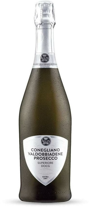 Вино Біле Просікко Ігристе Екстра Сухе Allini Prosecco Valdobbiadene Superiore DOCG 750 мл Італія, фото 1