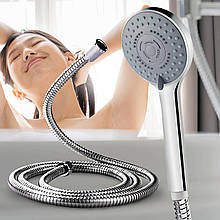 Душовий набір для ванної кімнати з 3-функціональною лійкою та шлангом із кріпленням BRS Chrome (ЖЯ)