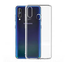 Силіконовий чохол для Samsung Galaxy A60 - Прозорий (із заглушками)