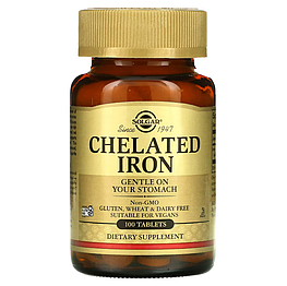 Chelated Iron Solgar 100 таблеток