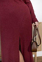 Довга ангорова в'язана сукня-гольф великого розміру Розміри: 46-48, 50-52, 54-56, 58-60, 62-64, 66-68, фото 3