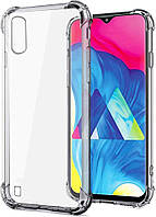 Силіконовий чохол для Samsung Galaxy A10- Прозорий (посилені кути)