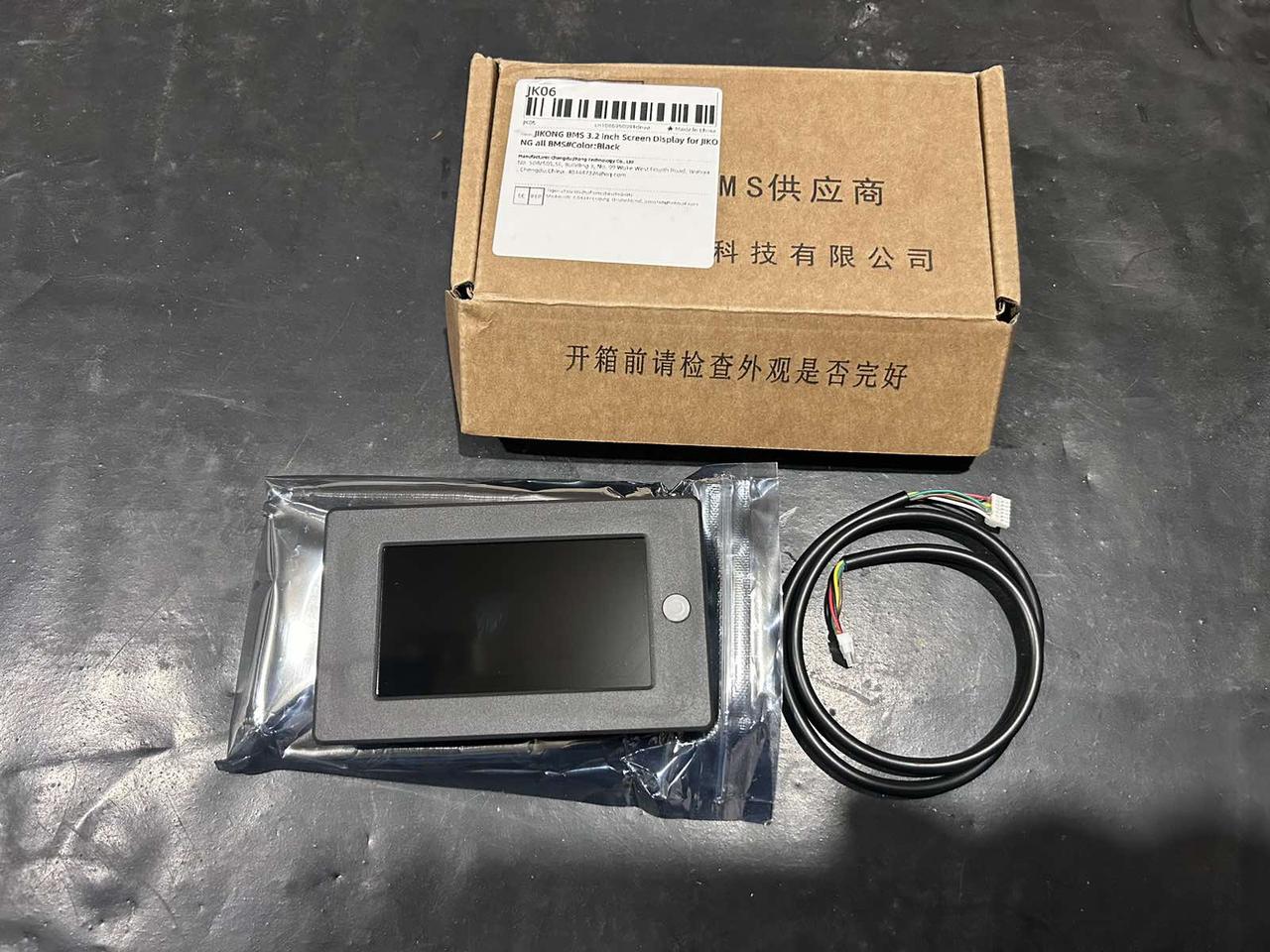 Кольоровий дисплей з кнопкою для БМС Jikong BMS 3.2 дюйми, фото 1