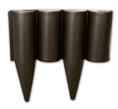 Садовий парканчик 2,5м, PALGARDEN, коричневий, пластикова огорожа для клумби (Польща)