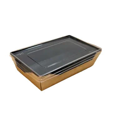 Контейнер паперовий 1000 мл з чорною ламінацією (50шт)