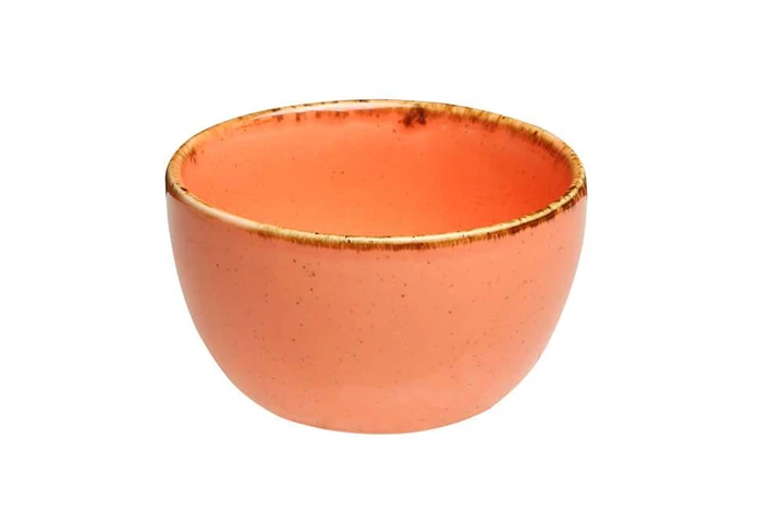 Салатник-цукорниця круглий Orange порцеляновий Porland 210 мл 10 см 382125/O, фото 1