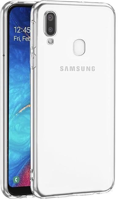 Силіконовий чохол для Samsung Galaxy A20e - Прозорий (із заглушками)