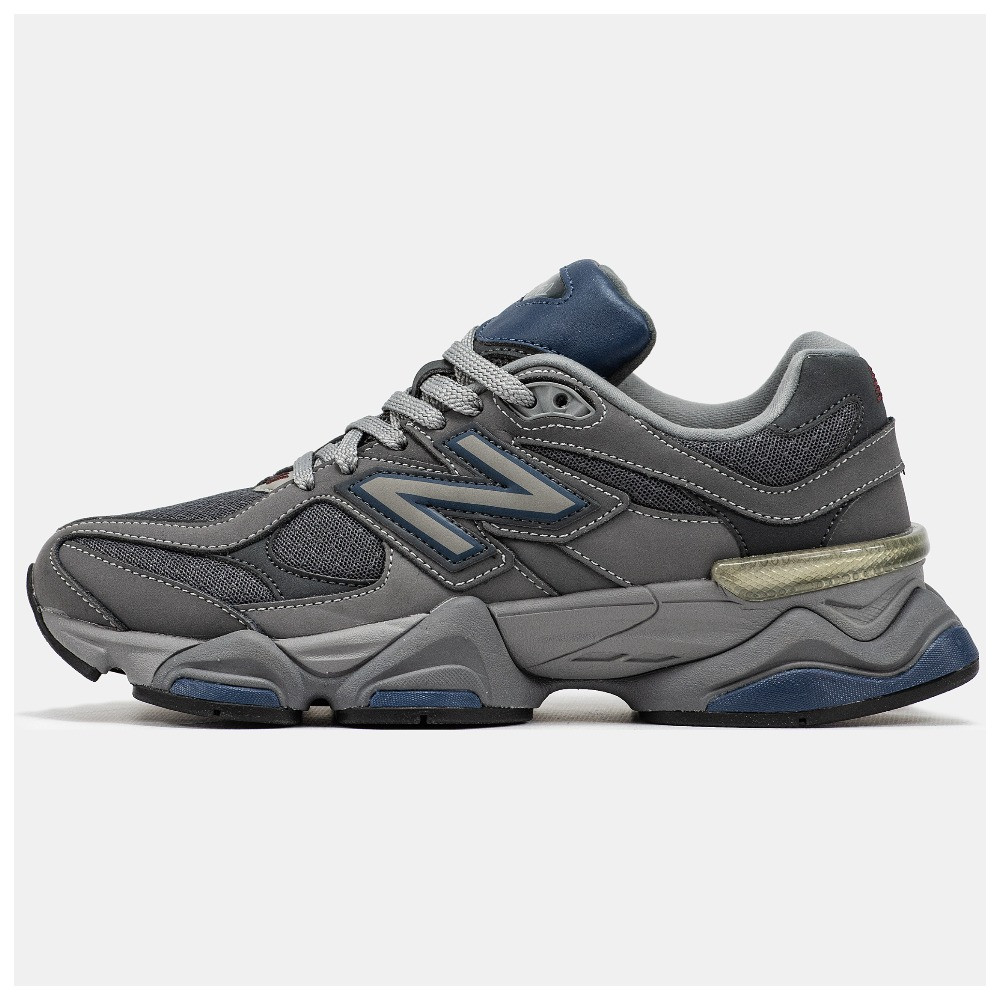 Чоловічі / жіночі кросівки New Balance 9060 Grey Blue, сірі шкіряні кросівки нью беланс 9060 ню беленс NB 9060 нб