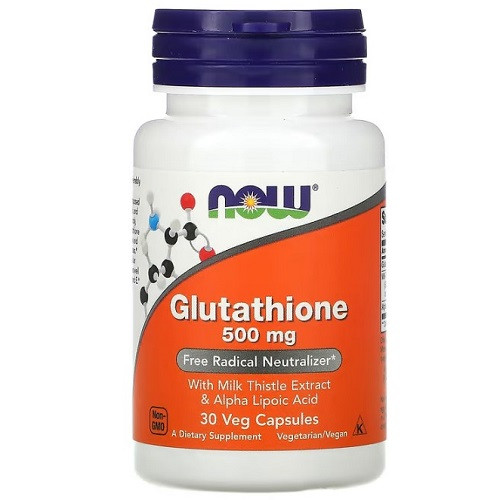 Амінокислоти Now Glutathione 500 mg (30 капсул.)