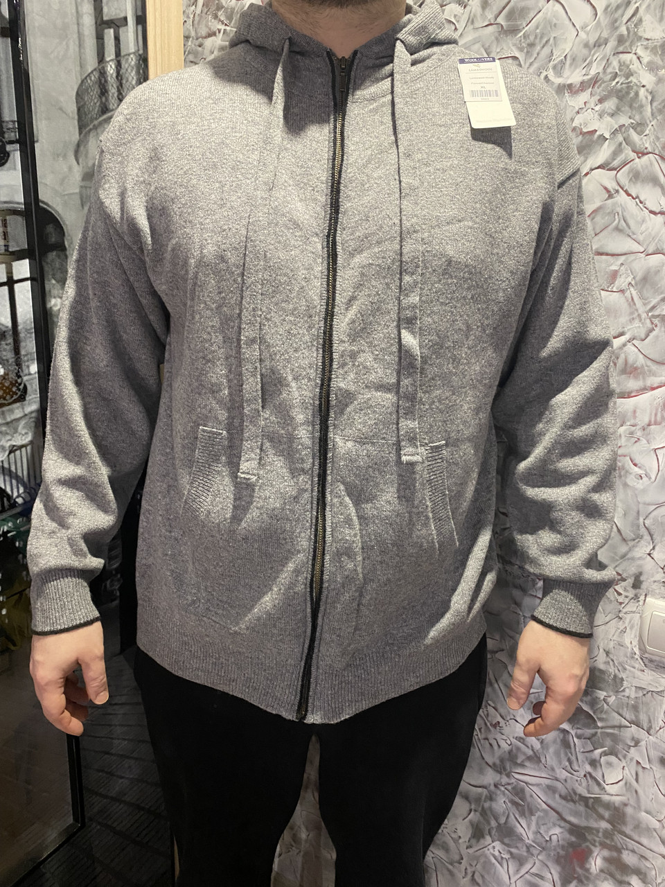 Кофта з натуральної вовни Woolovers Lambswool Hoody XL