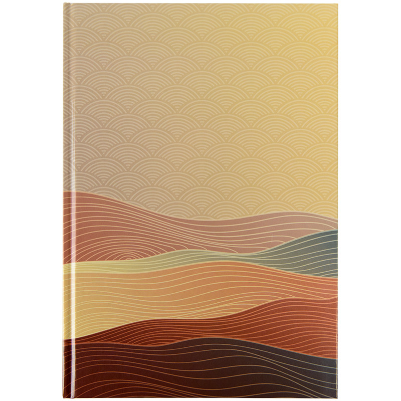 Книга записна у твердій обкладинці, Waves , Формат А4, 96 аркушів у клітинку, фото 1