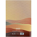 Книга записна у твердій обкладинці, Waves , Формат А4, 96 аркушів у клітинку, фото 4