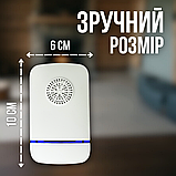 Відлякувач комах клопів мух бліх тарганів комарів електричний відлякування прилад електро в розетку квартири Hechpro (1040), фото 4