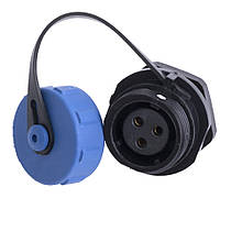 Роз'єм герметичний IP68. SP13 Гніздо-3pin (L-KLS15-W13A2-03)