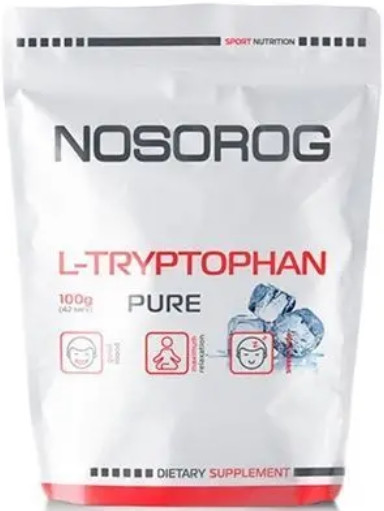 Амінокислота триптофан NOSOROG L-Tryptophan 100 g без смаку