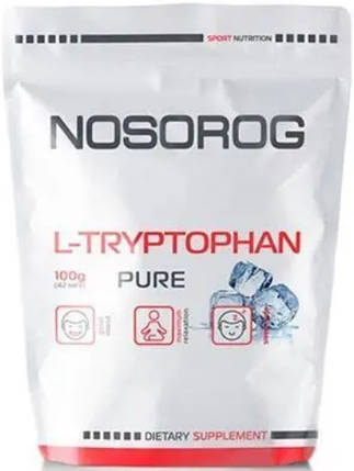 Амінокислота триптофан NOSOROG L-Tryptophan 100 g без смаку, фото 1