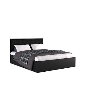 Ліжко двоспальне Енні 160*200 модульної спальні Енні чорний глянець Міро Марк