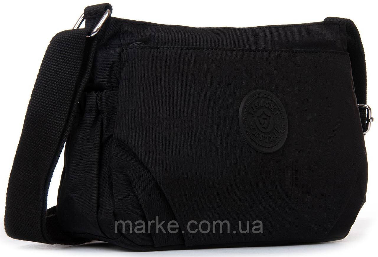 Жіноча текстильна сумка на плече Jielshi чорний (mrk), фото 1