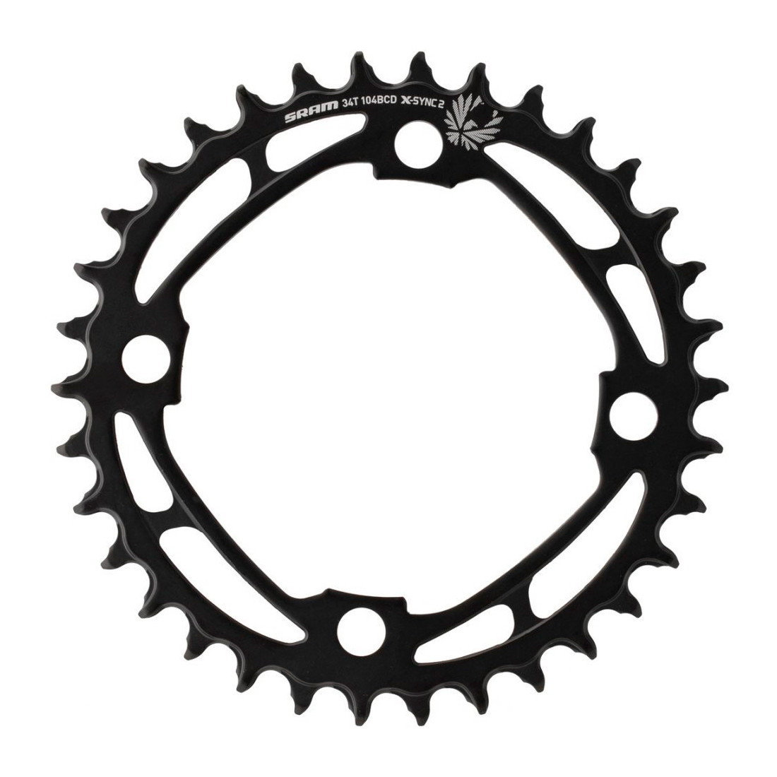 Зірка шатунів Sram X-Sync2 34T 104 BCD Steel Eagle Black Art 11.6218.045.000