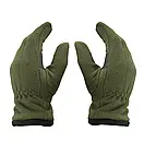 Зимові тактичні флісові рукавички Vik-Tailor Thinsulate/ Повнопалі утеплені рукавички на зиму/ Оливкові, фото 4