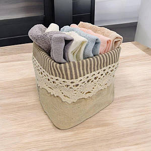 Набір рушників 5шт з кошиком 043дг