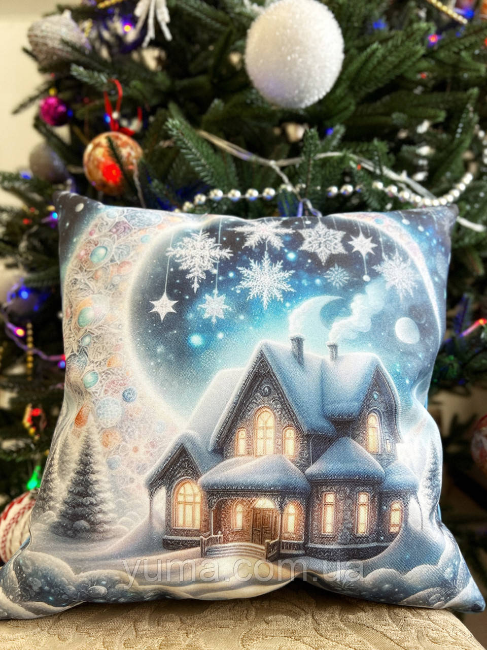 Декоративна подушечка з принтом Валентинка, фото 1