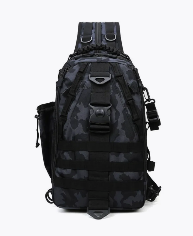 Сумка-рюкзак MARLINE для риболовлі спінінгіста для ходової риболовлі, сумка для риболовних приманок камуфляж