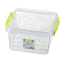 Контейнер Ал-Пластик універсальний квадратний з зажимами 21х19х11.5 см 2.4 л