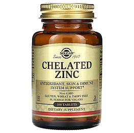 Chelated Zinc Solgar 100 таблеток
