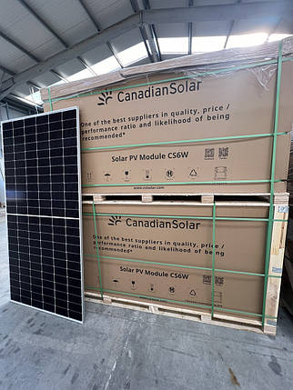 Монокристалічна сонячна панель Canadian Solar 555W HiKu6 CS6W-555MS, фото 1