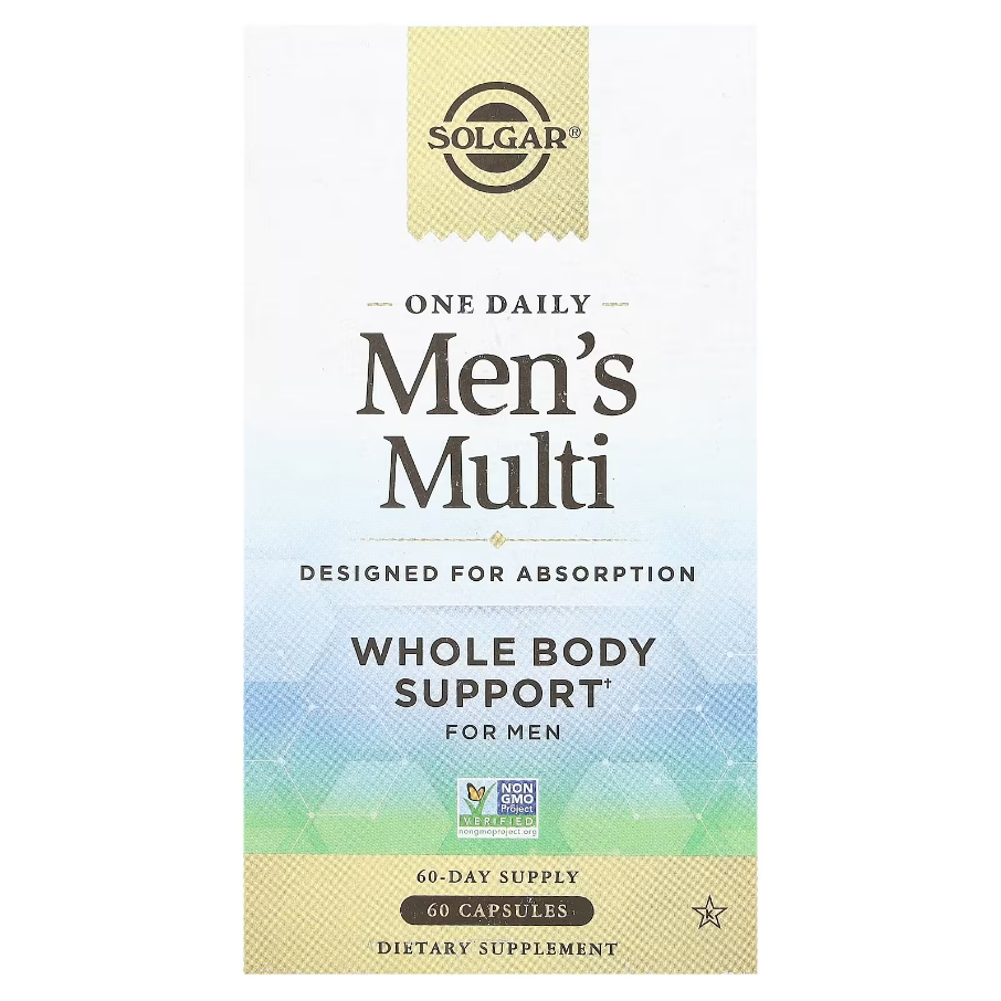 One Daily Men's Multi Solgar 60 капсул, фото 1
