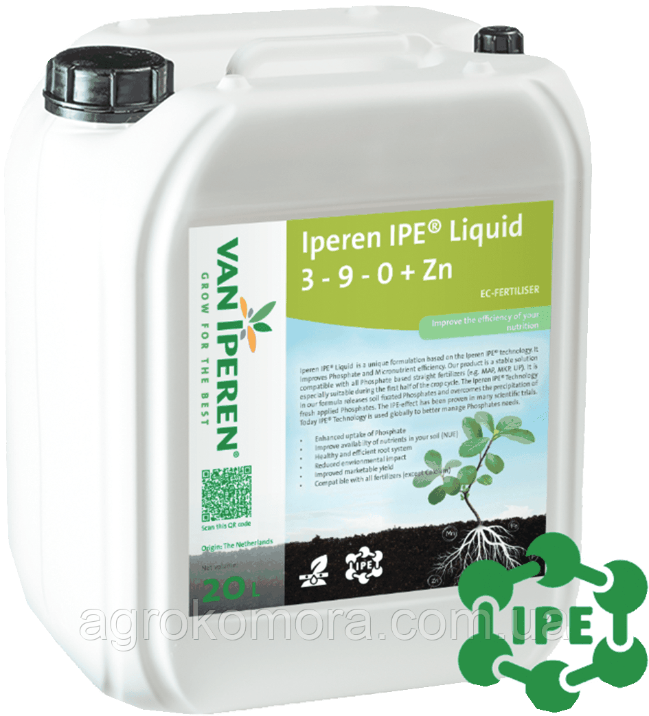 Іперен / Iperen IPE Liquid 3-9-0+Zn  біостимулятор, 10 л Van Iperen