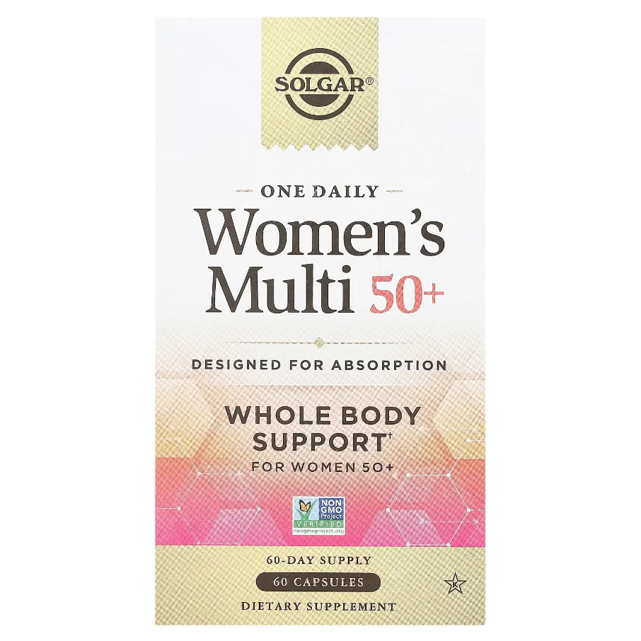 One Daily Women's Multi 50+ Solgar 60 капсул, фото 1