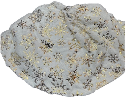 Килимок-спідниця під ялинку d90см біла R96048, фото 1