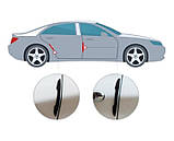 Захисні протиударні смуги TOYOTA 4шт чорні ПВХ-гума 16х147мм (на скотчі), фото 4