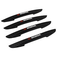 Захисні протиударні смуги HONDA 4шт чорні ПВХ-гума 16х147мм (на скотчі)