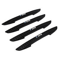 Захисні протиударні смуги BMW 4шт чорні ПВХ-гума 16х147 мм (на скотчі)